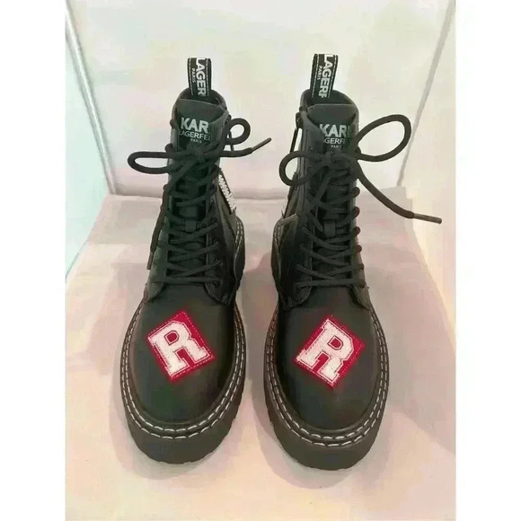 Karl Lagerfeld Shoes - New Karl Lagerfeld Motto Boots Black Size 8